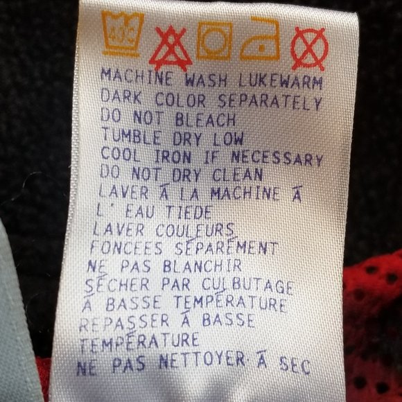 Reebok Navy Blue 1/4 Zip Hoodie with Red Camo Mesh Hood | Men's Size XL - Picture 11 of 14